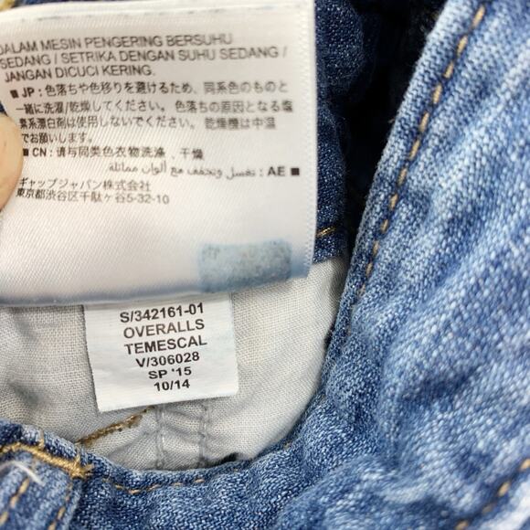 Old Navy Overalls Womens Size Medium Blue Denim Jeans Bib - Picture 4 of 8